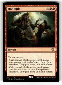 Mob Rule – 147 VOC: Commander: Innistrad: Crimson Vow R NM
