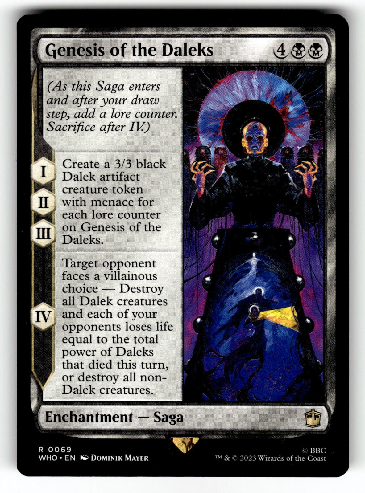 Genesis of the Daleks – 69 WHO: Universes Beyond: Doctor Who R NM