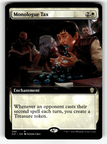 Monologue Tax (Extended Art) – 346 C21: Commander 2021 R NM