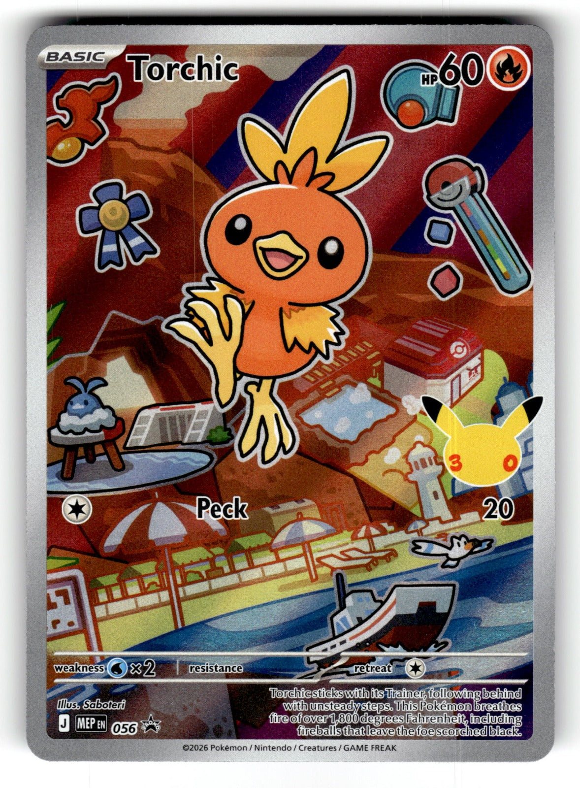 Torchic – 056 MEP: ME: Mega Evolution Promo Promo Holo NM