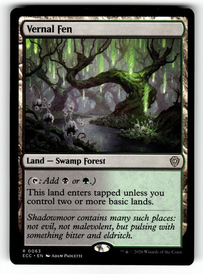 Vernal Fen – 63 ECC: Commander: Lorwyn Eclipsed R NM