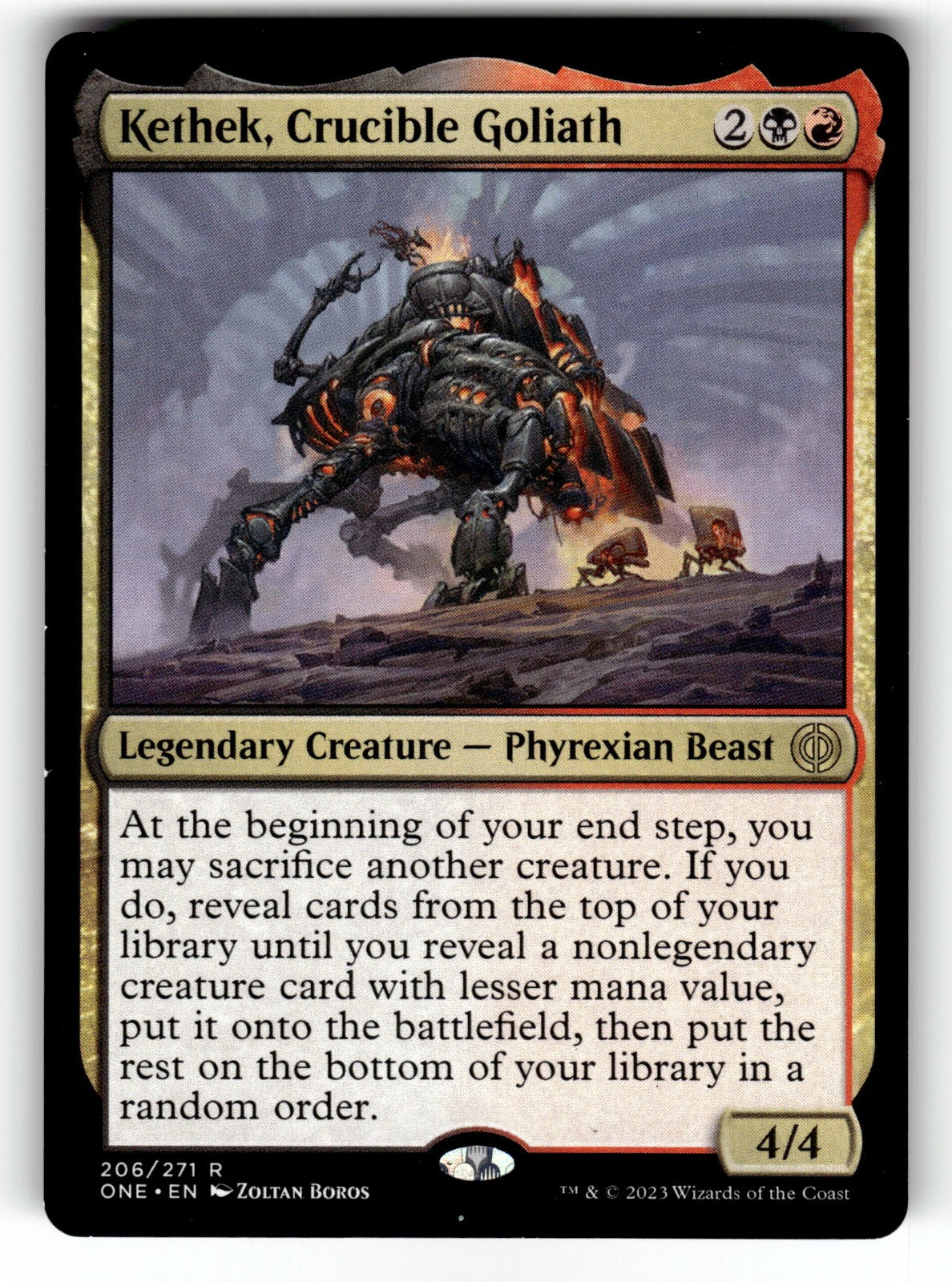 Kethek, Crucible Goliath – 206 ONE: Phyrexia: All Will Be One R NM