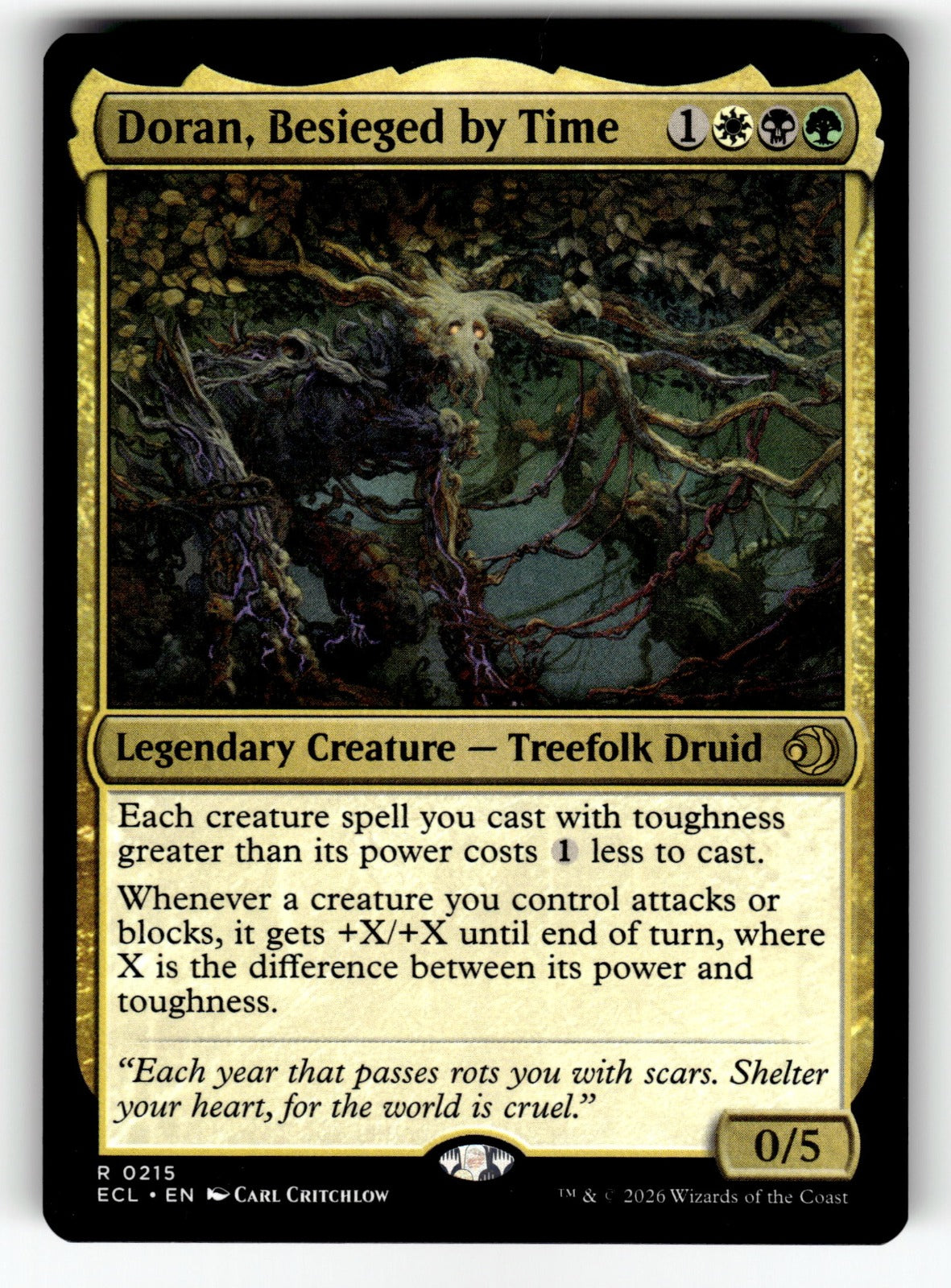 Doran, Besieged by Time – 215 ECL: Lorwyn Eclipsed R NM