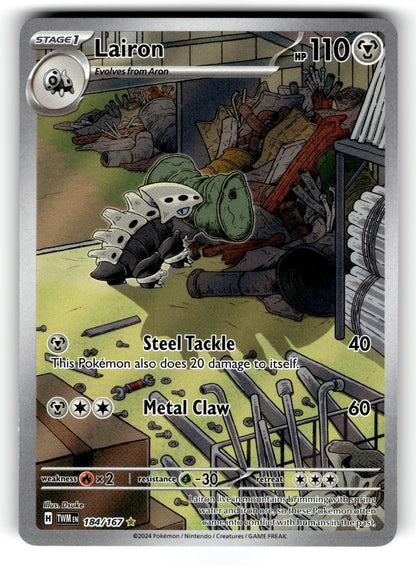 Lairon – 184/167 TWM: SV06: Twilight Masquerade Illustration Rare Holo NM