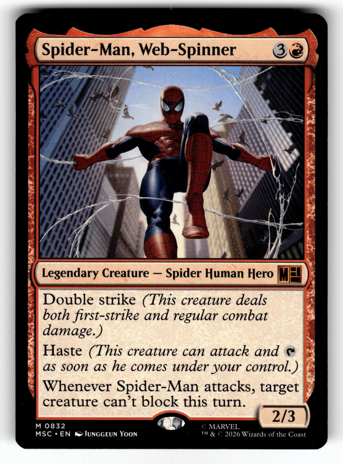 Spider-Man, Web-Spinner – 832 MSC: Commander: Marvel Super Heroes M NM