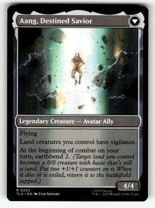 Aang, at the Crossroads – 203 TLA: Avatar: The Last Airbender R NM (Back)