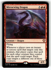 Mirrorwing Dragon – 249 SOC: Commander: Secrets of Strixhaven M NM