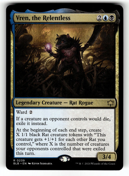 Vren, the Relentless – 239 BLB: Bloomburrow R NM