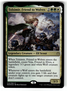 Tolsimir, Friend to Wolves – 224 WAR: War of the Spark R Foil NM