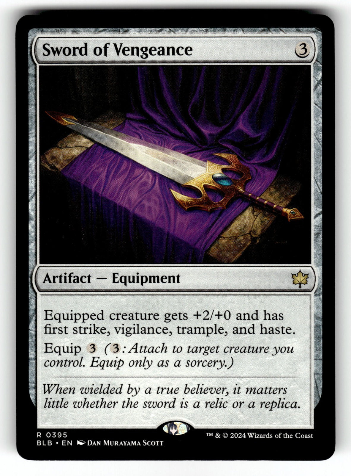 Sword of Vengeance – 395 BLB: Bloomburrow R NM