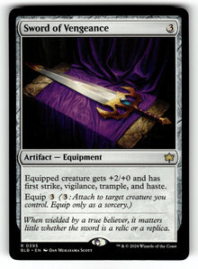 Sword of Vengeance – 395 BLB: Bloomburrow R NM