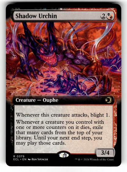 Shadow Urchin (Extended Art) – 379 ECL: Lorwyn Eclipsed R NM