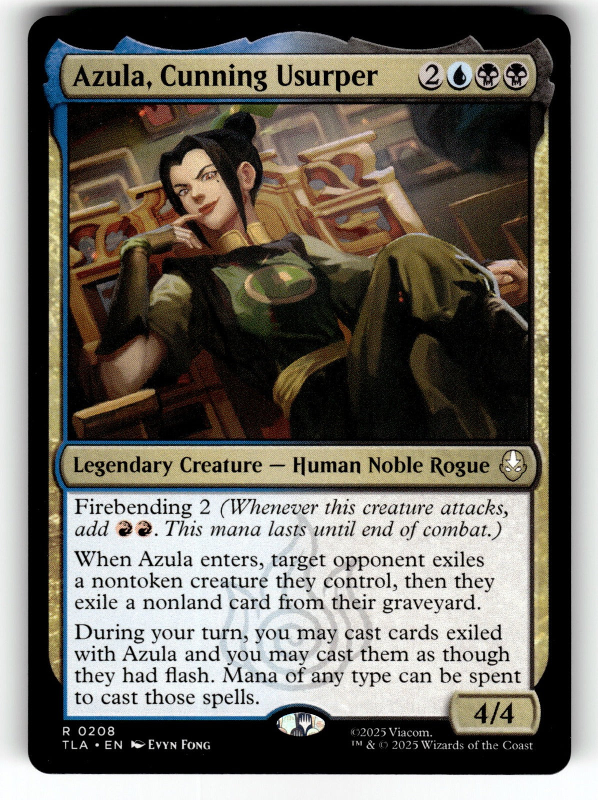 Azula, Cunning Usurper – 208 TLA: Avatar: The Last Airbender R NM