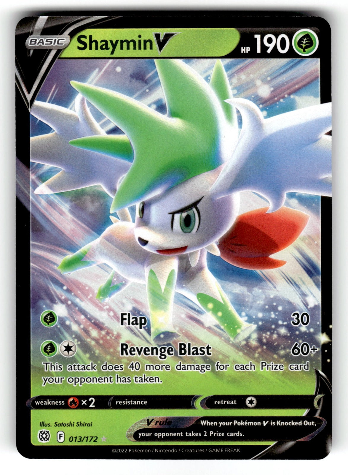 Shaymin V – 013/172 SWSH09: SWSH09: Brilliant Stars Ultra Rare Holo NM