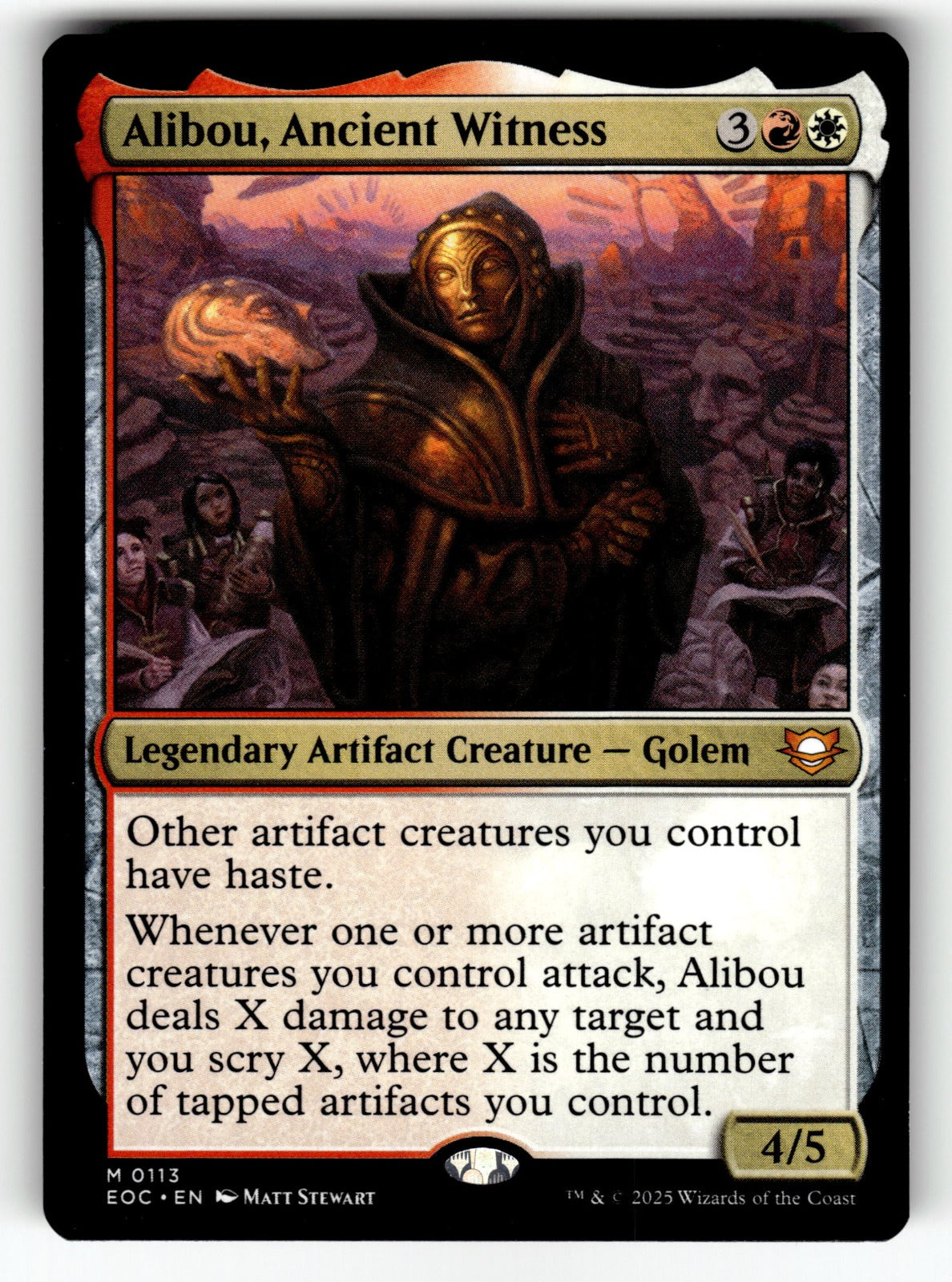 Alibou, Ancient Witness – 113 EOC: Commander: Edge of Eternities M NM