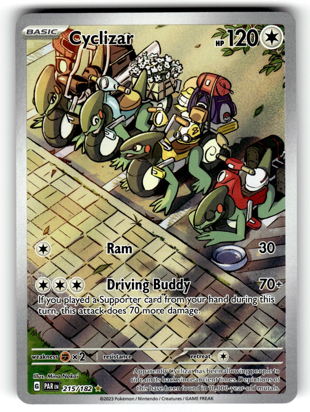Cyclizar – 215/182 PAR: SV04: Paradox Rift Illustration Rare Holo NM