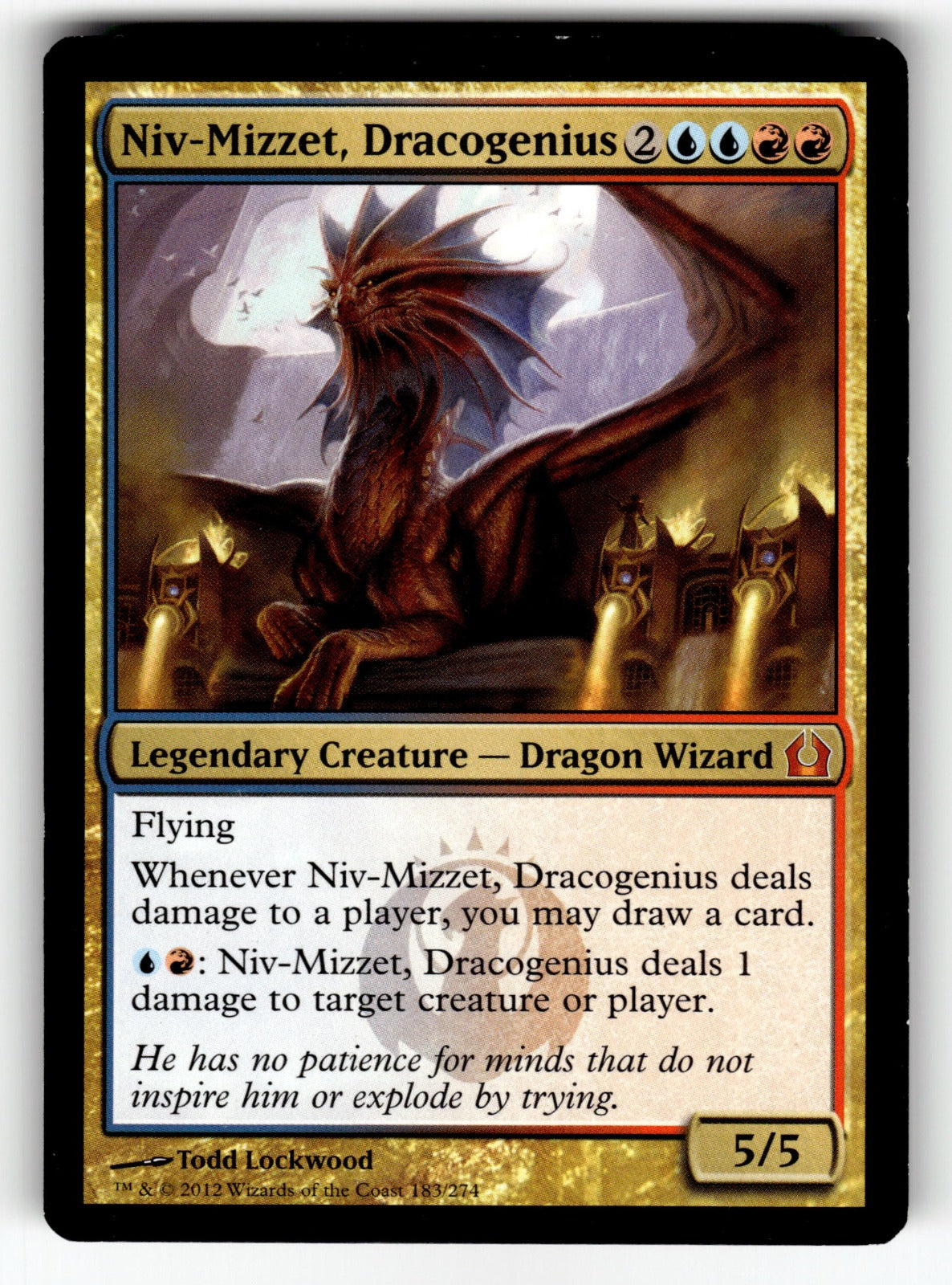 Niv-Mizzet, Dracogenius – 183 RTR: Return to Ravnica M LP