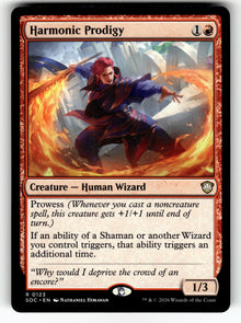 Harmonic Prodigy – 123 SOC: Commander: Secrets of Strixhaven R NM