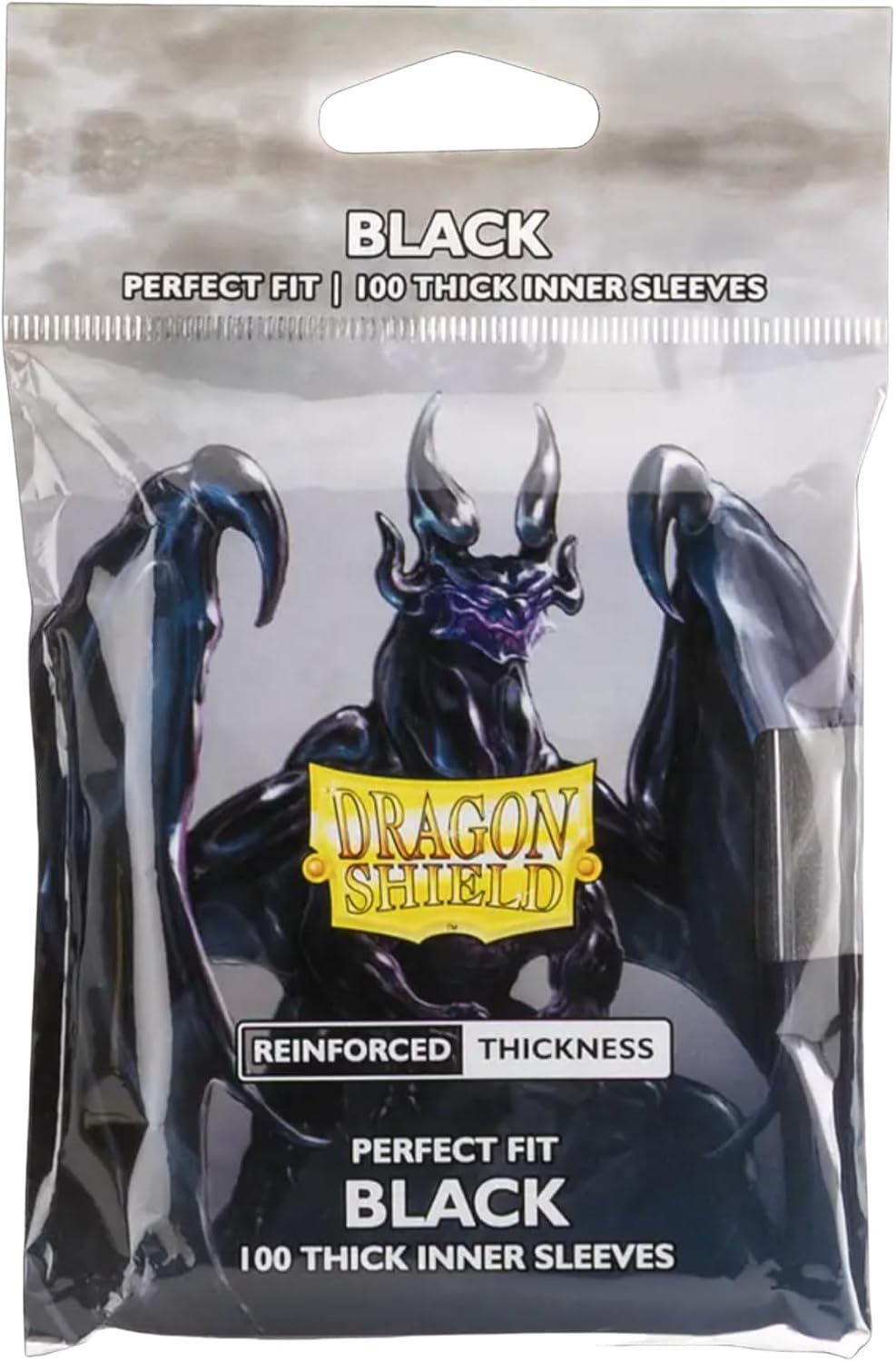 Dragon Shield - Standard Perfect Fit Thick Inner Sleeves - (100 Sleeves) - Black