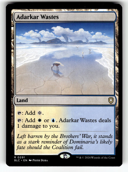 Adarkar Wastes – 291 BLC: Commander: Bloomburrow R NM
