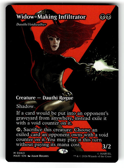 Widow-Making Infiltrator - Dauthi Voidwalker (Borderless) – 63 MAR: Marvel Universe Eternal-Legal M NM
