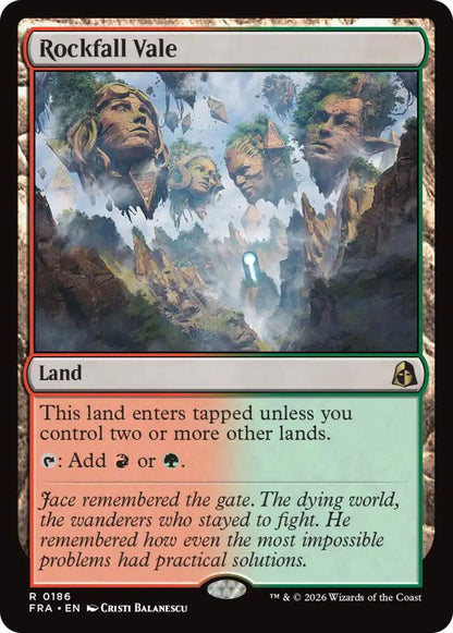 Rockfall Vale – 186 FRA: Reality Fracture R Foil NM