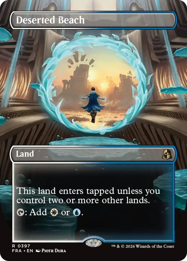 Deserted Beach (Borderless) – 397 FRA: Reality Fracture R Foil NM