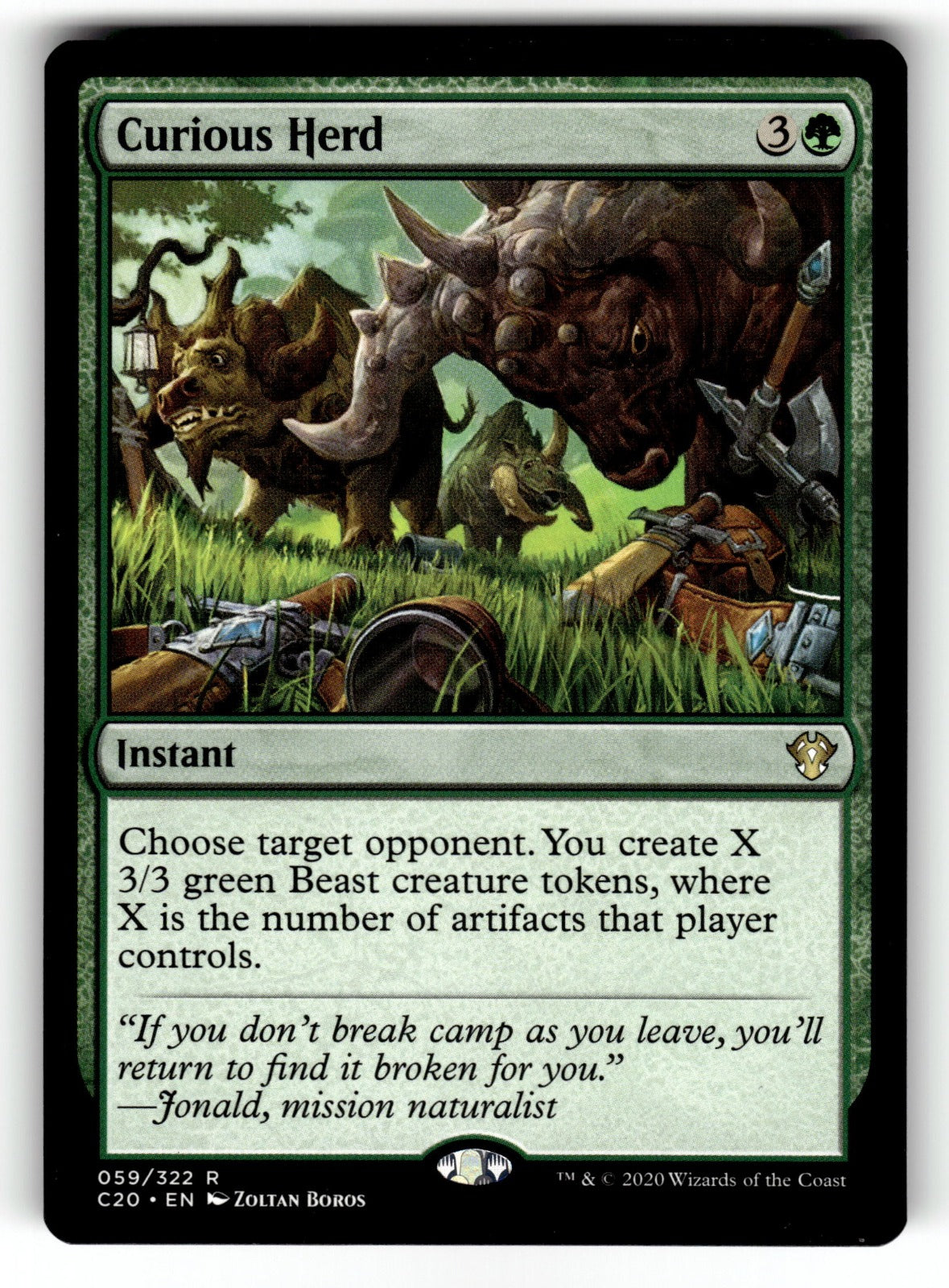 Curious Herd – 59 C20: Commander 2020 R NM