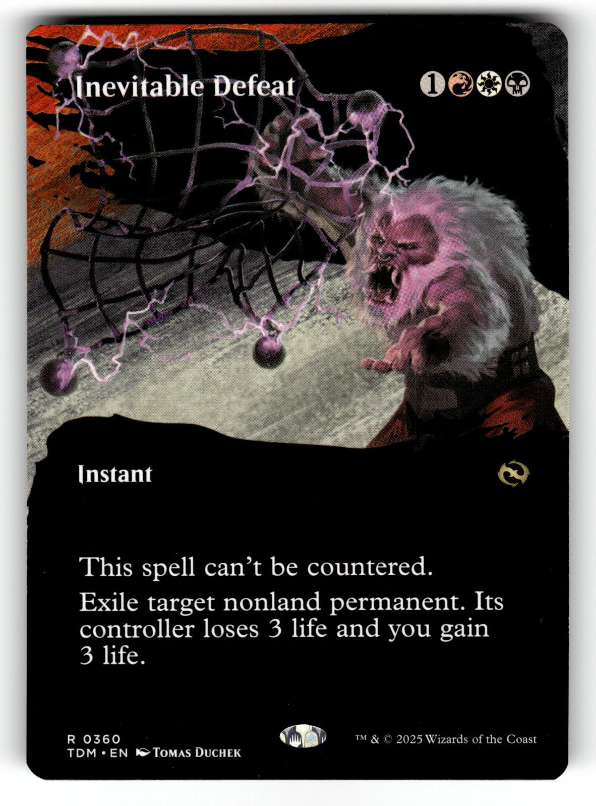 Inevitable Defeat (Borderless) – 360 TDM: Tarkir: Dragonstorm R NM