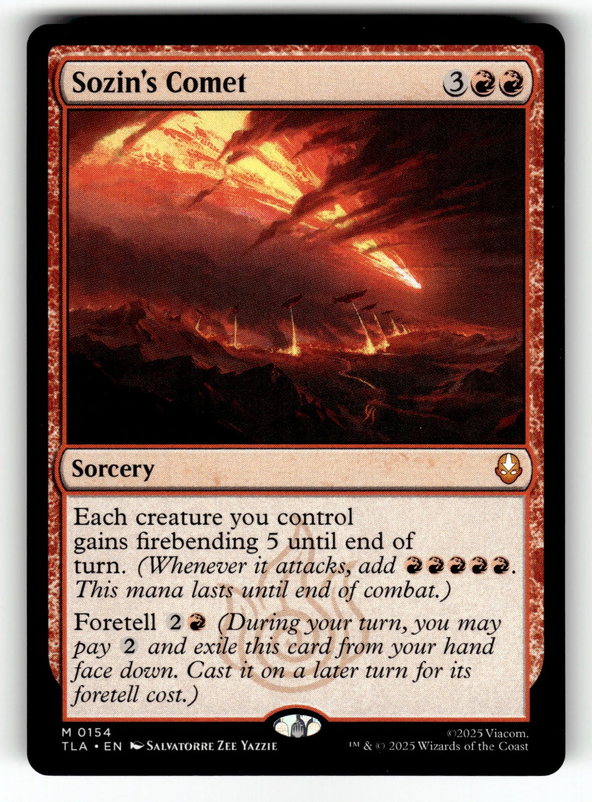 Sozin's Comet – 154 TLA: Avatar: The Last Airbender M NM