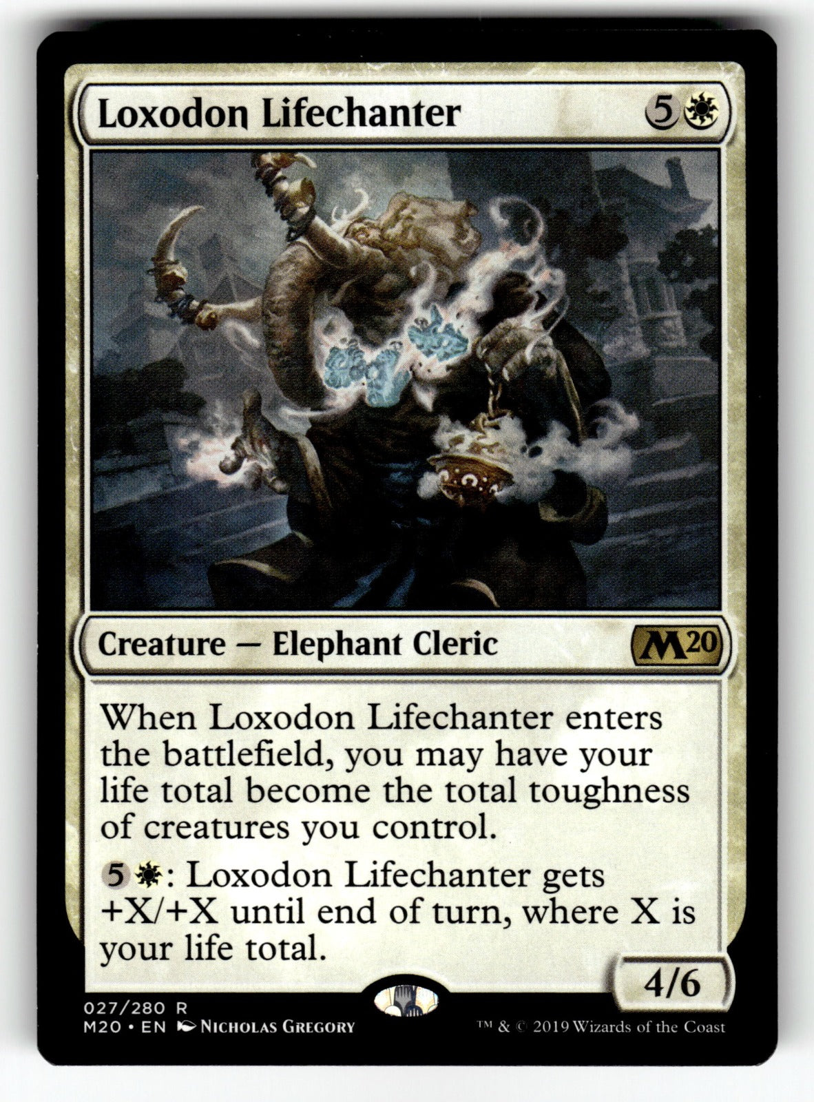 Loxodon Lifechanter – 27 M20: Core Set 2020 R NM