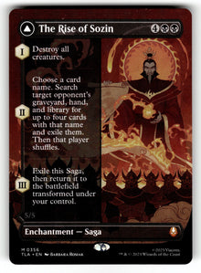 The Rise of Sozin (Borderless) – 356 TLA: Avatar: The Last Airbender M NM