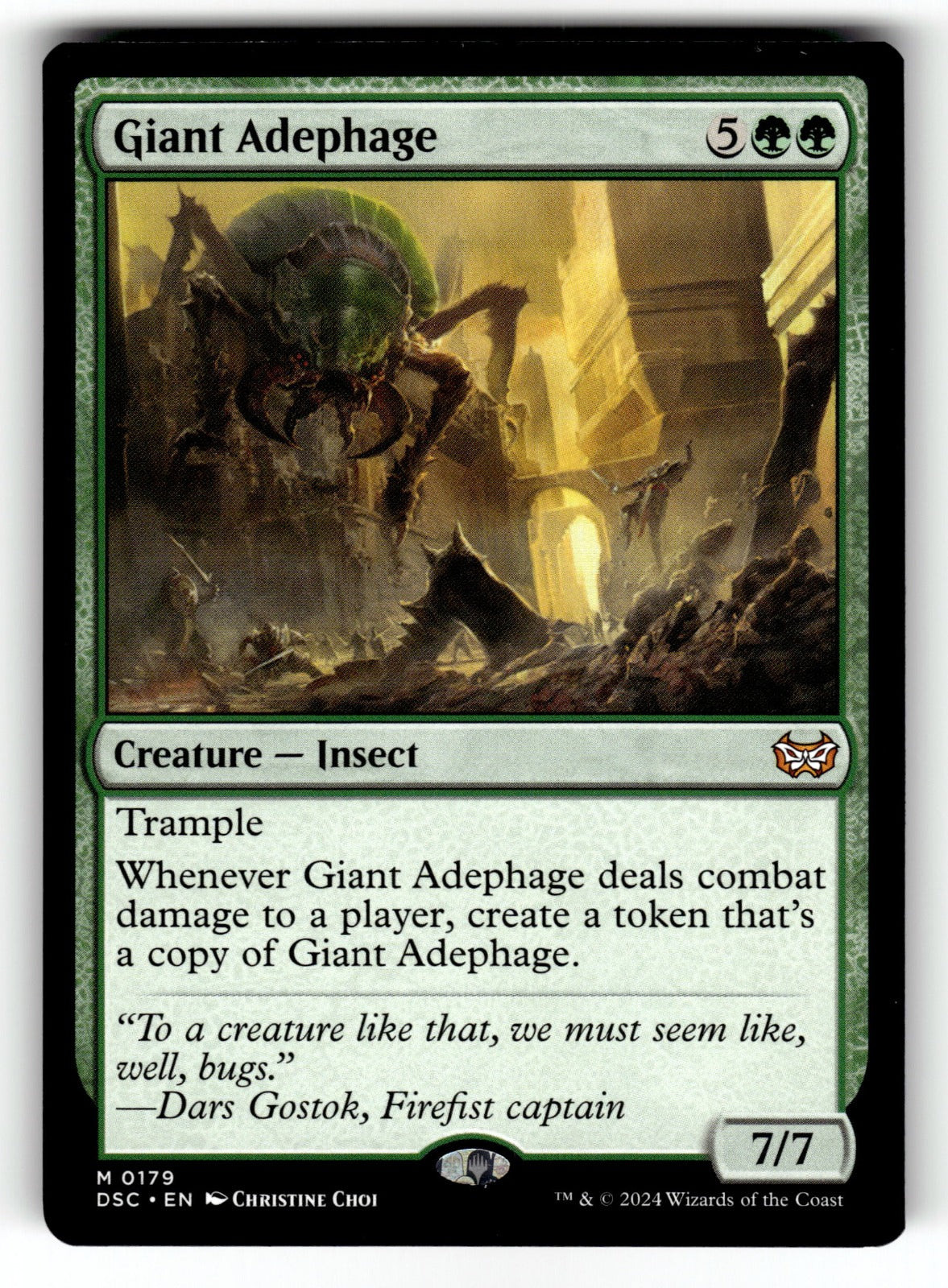Giant Adephage – 179 DSC: Commander: Duskmourn: House of Horror M NM