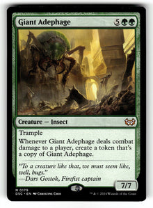 Giant Adephage – 179 DSC: Commander: Duskmourn: House of Horror M NM