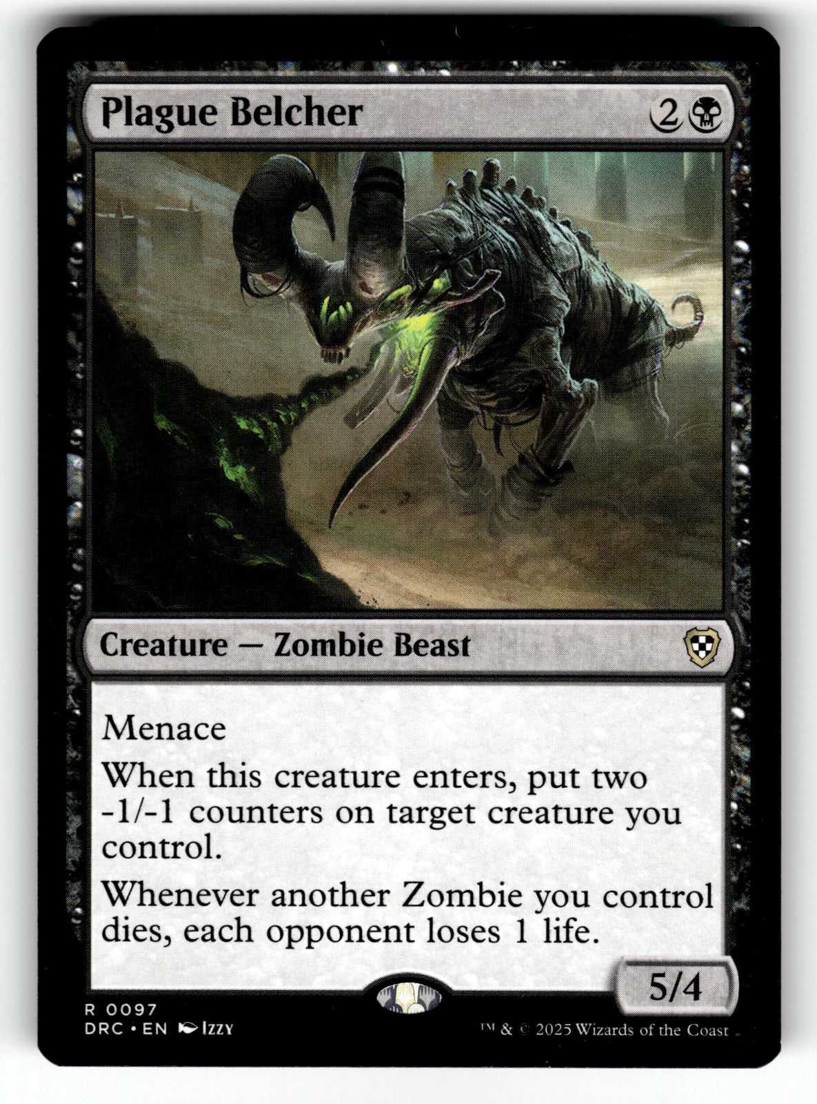 Plague Belcher – 97 DRC: Commander: Aetherdrift R NM
