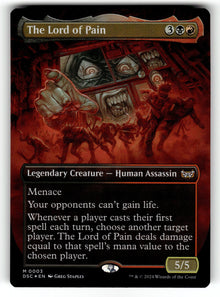 The Lord of Pain (Borderless) – 3 DSC: Commander: Duskmourn: House of Horror M Foil NM