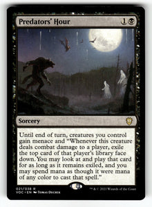 Predators' Hour – 21 VOC: Commander: Innistrad: Crimson Vow R NM