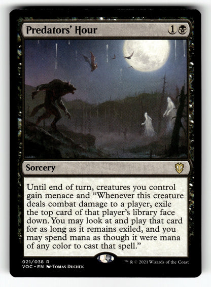 Predators' Hour – 21 VOC: Commander: Innistrad: Crimson Vow R NM