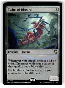 Twins of Discord – 37 M3C: Commander: Modern Horizons 3 R NM