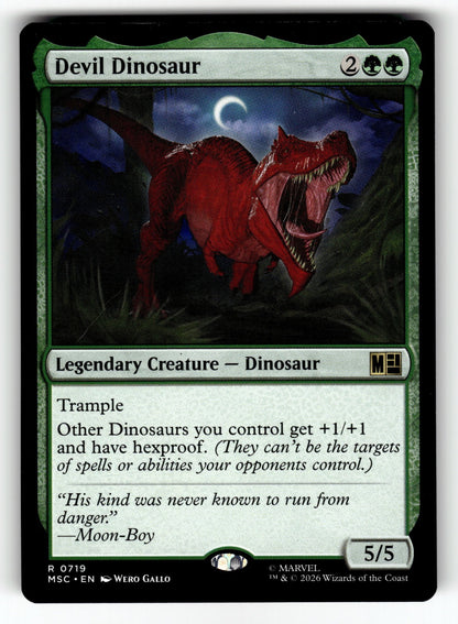 Devil Dinosaur – 719 MSC: Commander: Marvel Super Heroes R NM