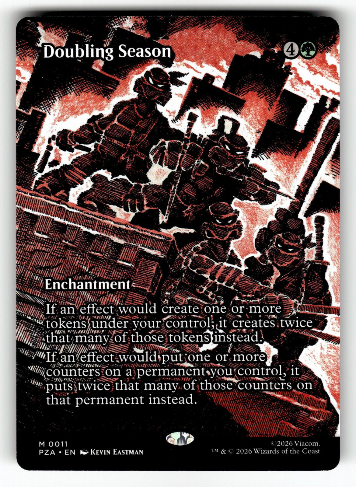 Doubling Season  – 11 PZA: Teenage Mutant Ninja Turtles Source Material M NM