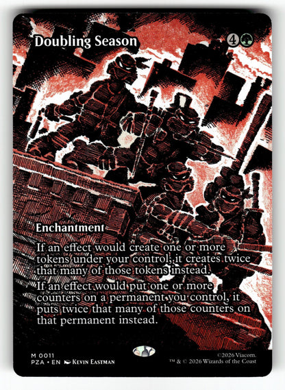 Doubling Season  – 11 PZA: Teenage Mutant Ninja Turtles Source Material M NM