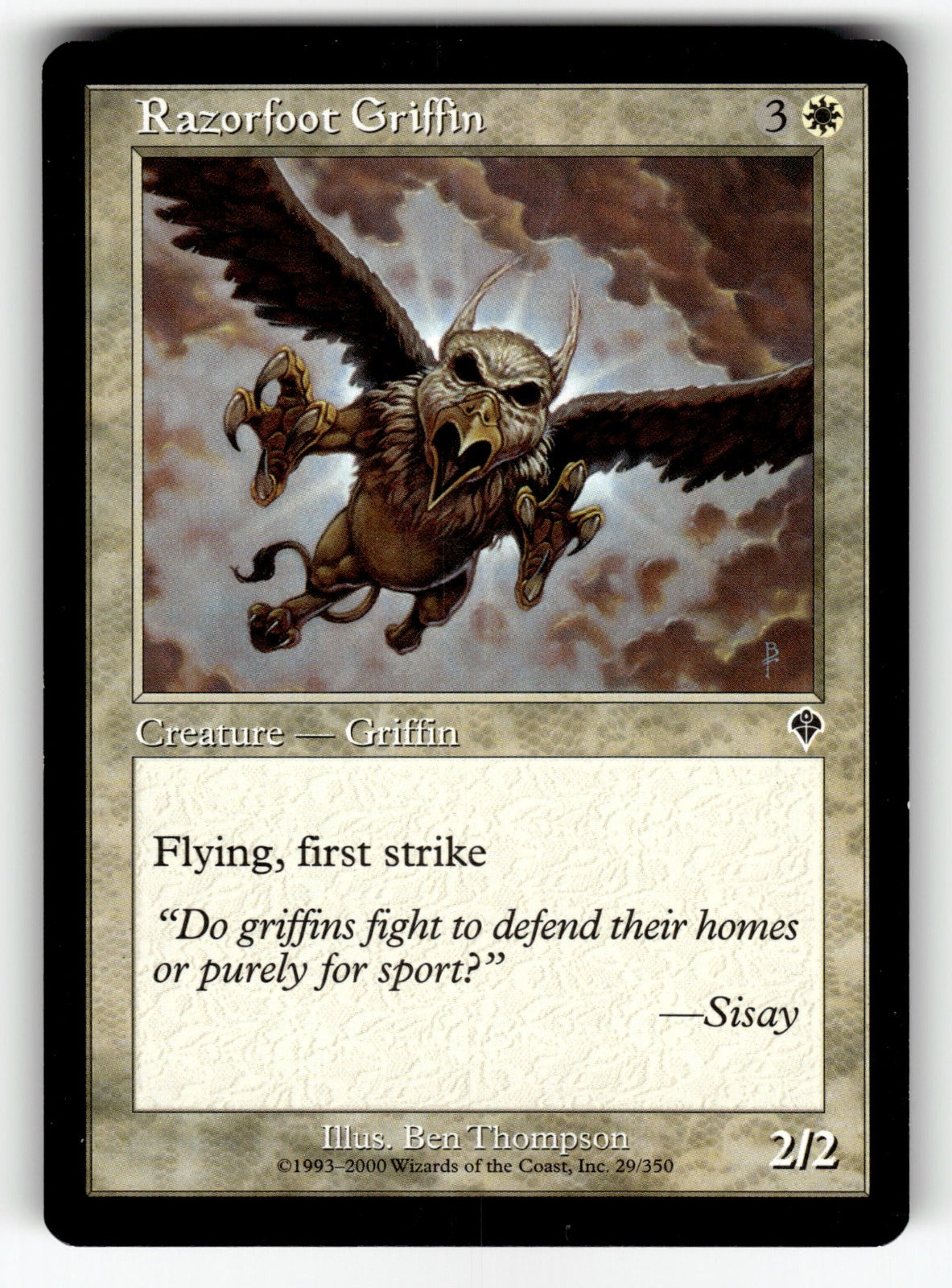 Razorfoot Griffin – 29 INV: Invasion C LP