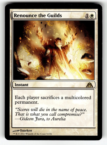 Renounce the Guilds – 5 DGM: Dragon's Maze R NM
