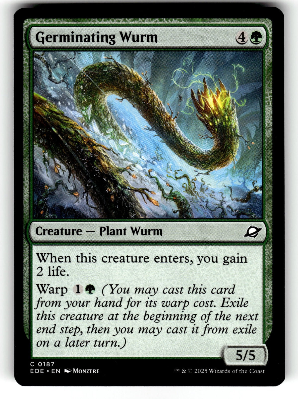 Germinating Wurm – 187 EOE: Edge of Eternities C NM