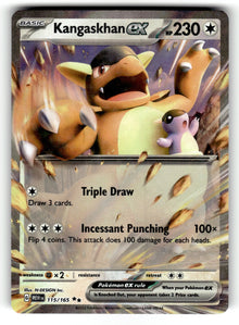 Kangaskhan ex – 115/165 MEW: SV: Scarlet & Violet 151 Double Rare Holo NM