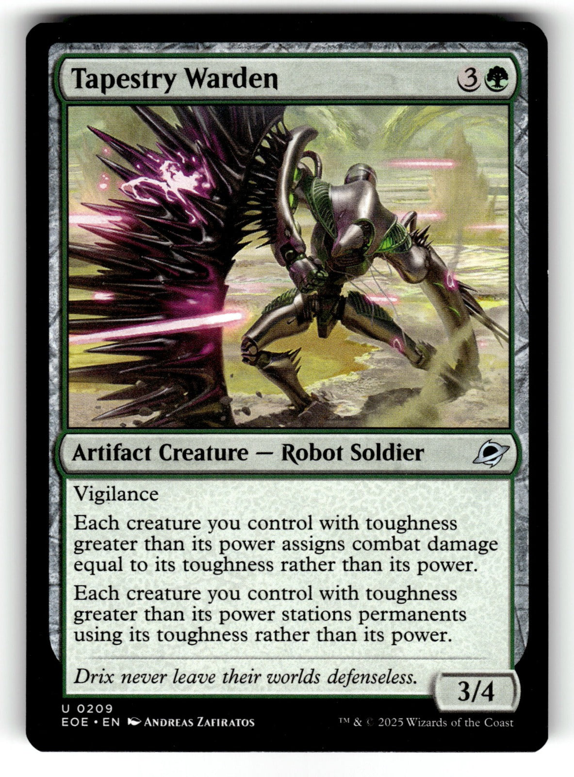 Tapestry Warden – 209 EOE: Edge of Eternities U NM