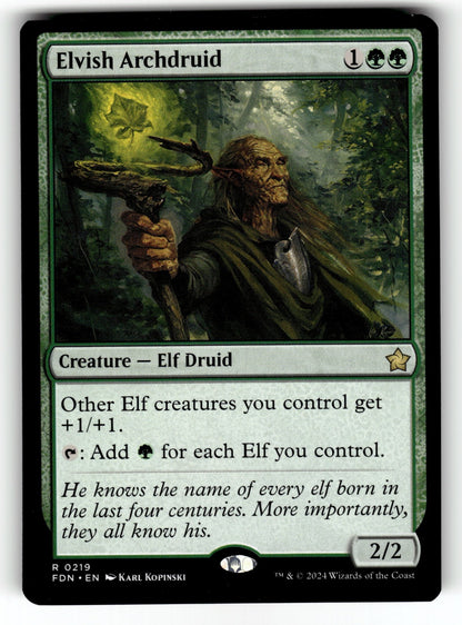 Elvish Archdruid – 219 FDN: Foundations R LP
