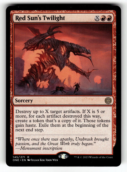 Red Sun's Twilight – 145 ONE: Phyrexia: All Will Be One R NM