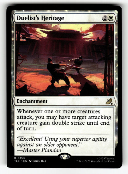 Duelist's Heritage – 153 TLE: Avatar: The Last Airbender: Eternal-Legal R NM